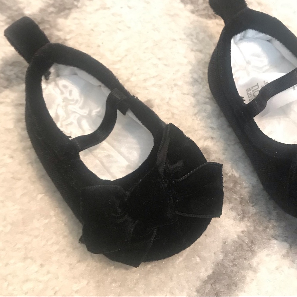 Velvet black dress shoe